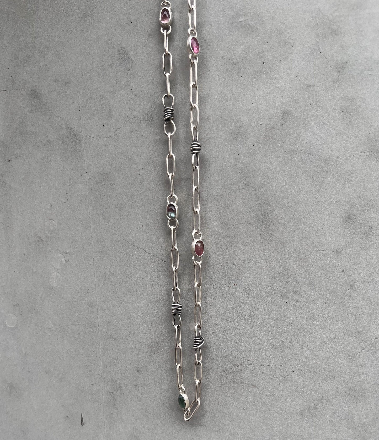 Handmade sterling silver chain