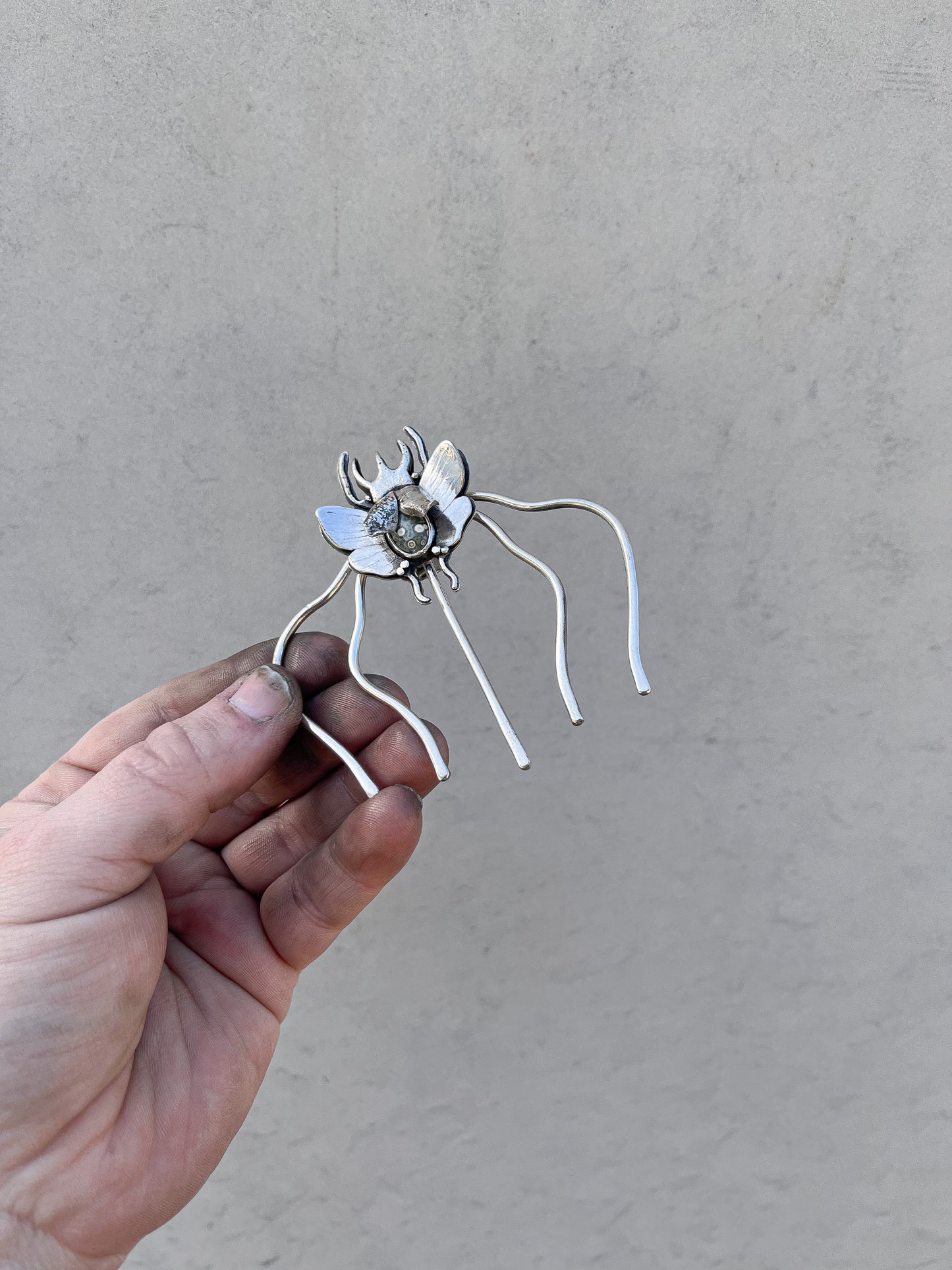 Rhino beetle Hair pin