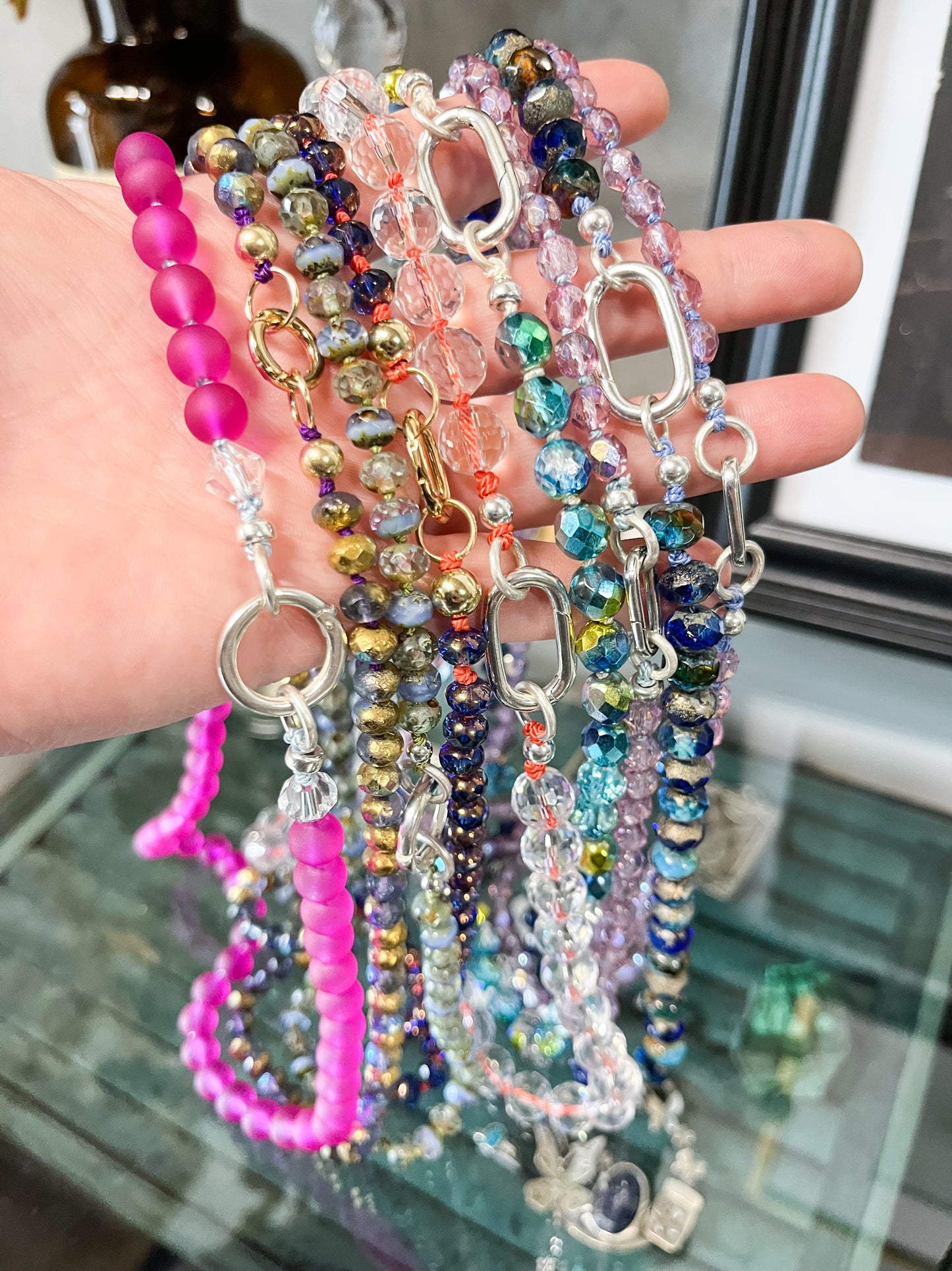 Bead Necklace- labradorite