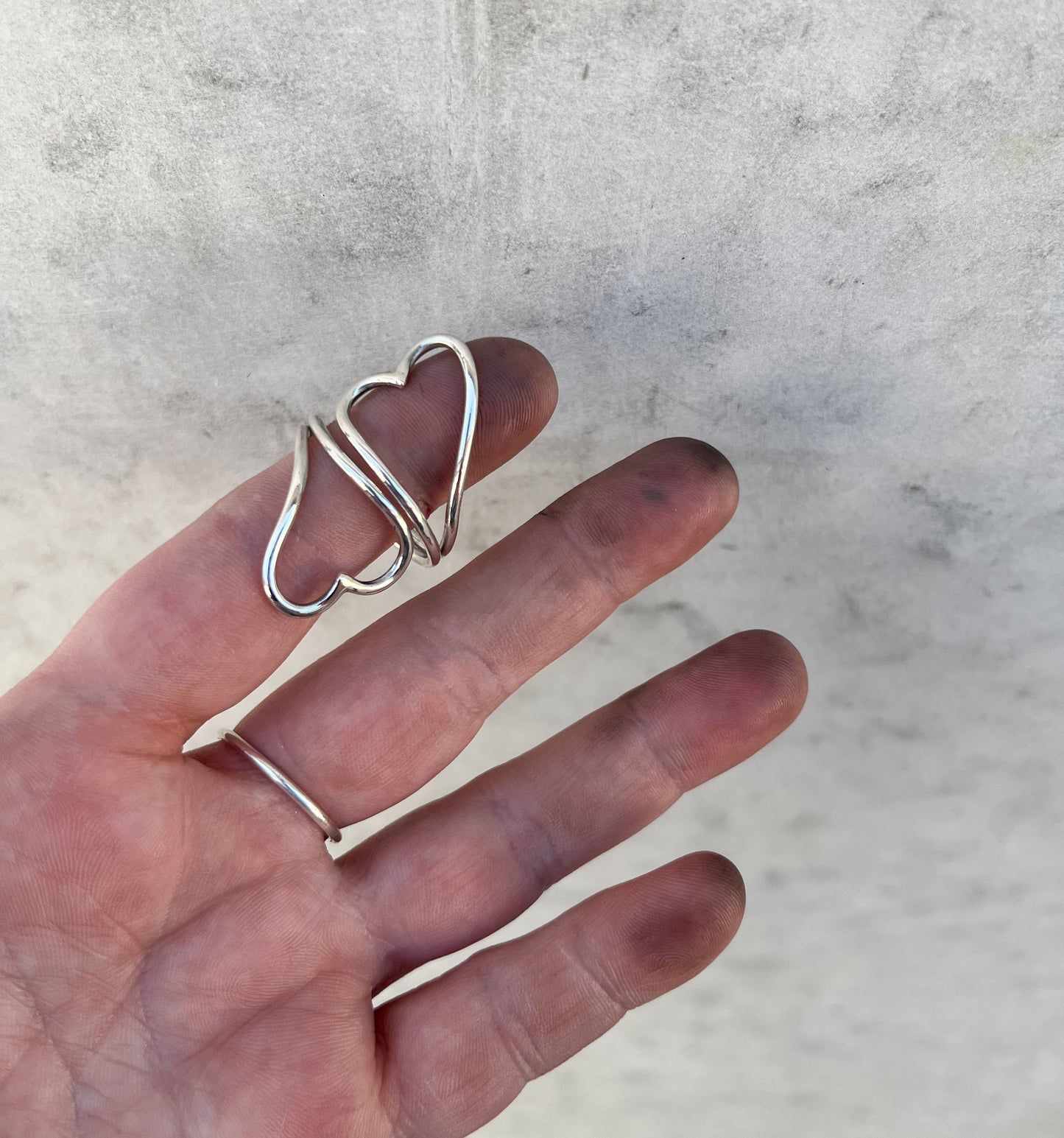 Love heart ring- size 10