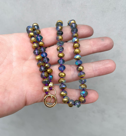 Bead Necklace- labradorite