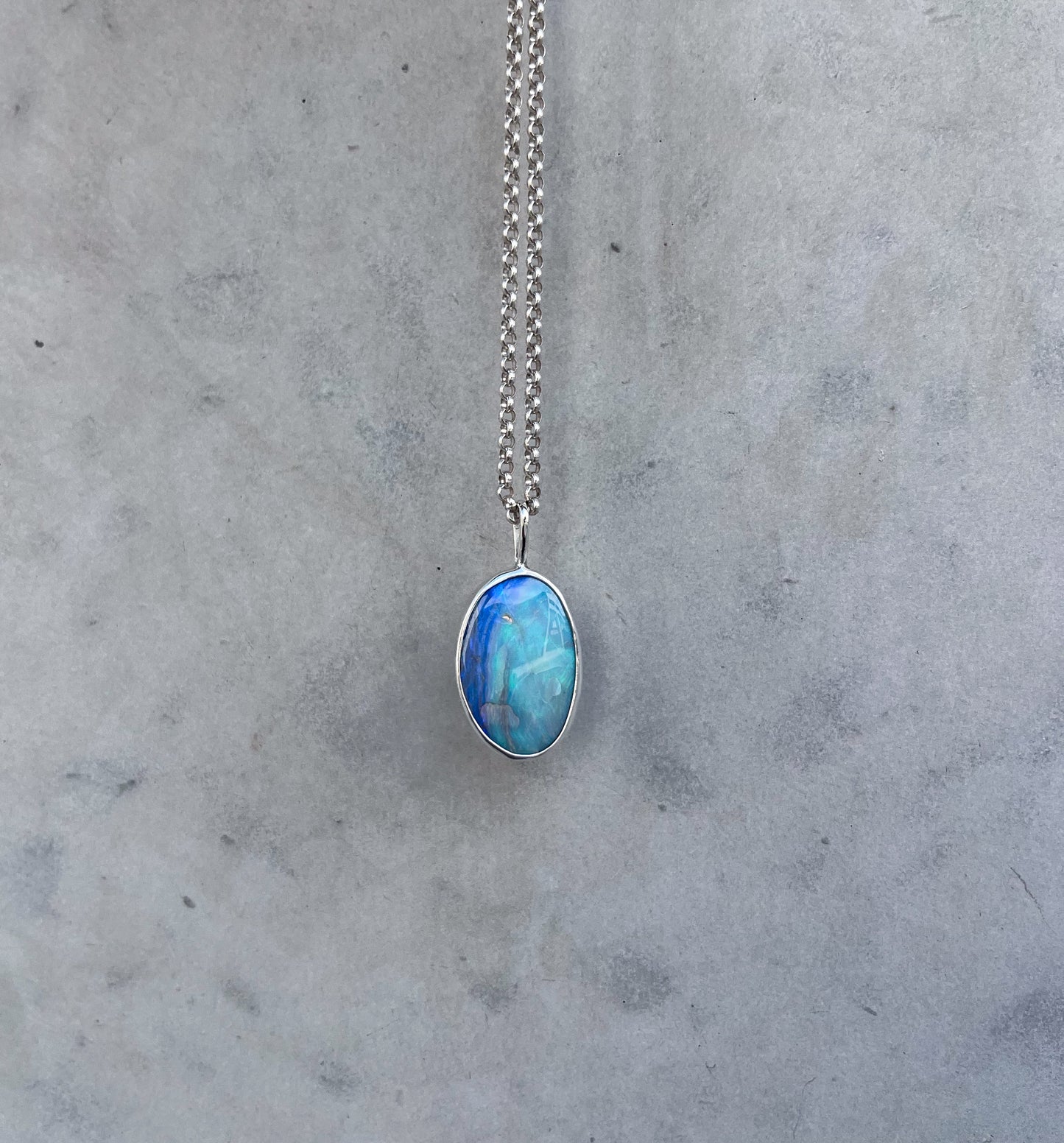 Fossilised Shell opal- pendant