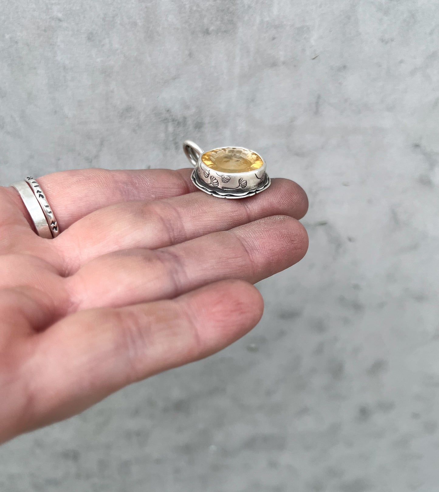 Beaded necklace- clear moonstone