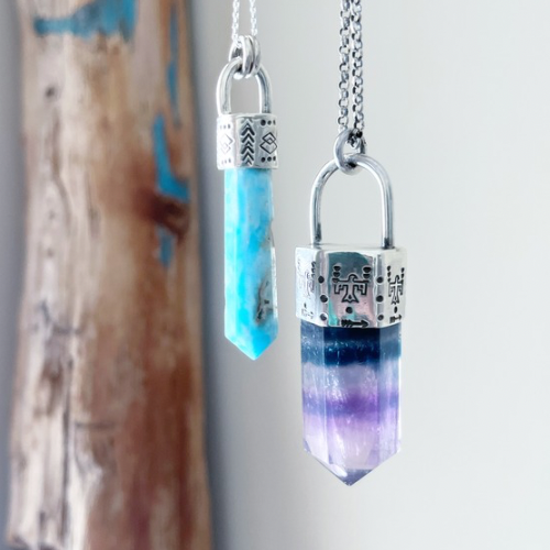 Crystal point pendant- CLASS