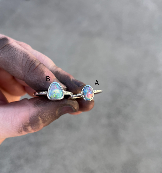Opal rings- choose either A or B