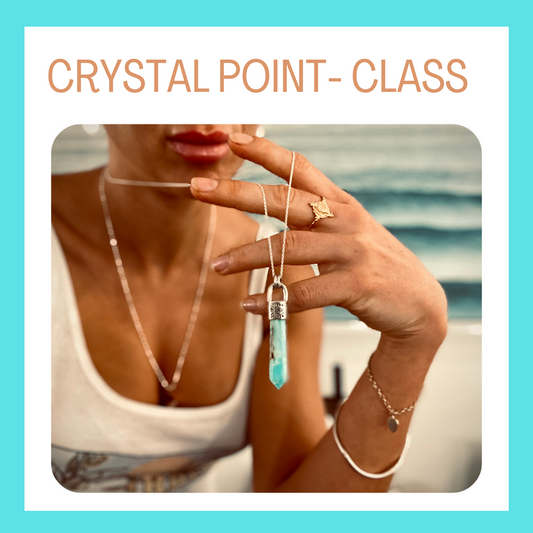 Crystal point pendant- CLASS